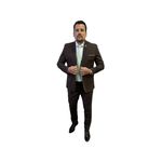 Costume Marrom Slim em Poliviscose - King Ternos