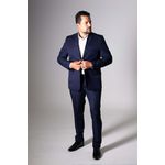 Costume Azul Marinho Slim em Gabardine - King Ternos 