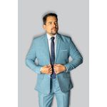 Costume Azul Armênia Slim em Microfibra - King Ternos