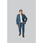 Costume Azul Acinzentado Slim em Microfibra - King Ternos