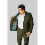 Costume Verde Oliva Slim em Microfibra - King Ternos