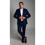 Terno Azul Marinho Slim em Poliéster - King Ternos