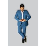 Costume Azul Céu Slim em Poliviscose - King Ternos