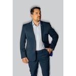 Costume Azul Tecnologico Slim em Poliviscose - King Ternos