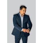 Costume Azul Tecnologico Slim em Poliviscose - King Ternos