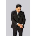 Costume Preto Suíça Lapela 10cm - King Ternos