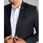 Terno Preto Slim em Gabardine - King Ternos