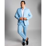 Costume Azul Bebê Em Microfibra - King Ternos
