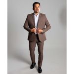 Costume Marrom Em Microfibra - King Ternos