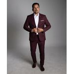 Terno Marsala Slim em Poliéster - King Ternos