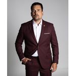 Terno Marsala Slim em Poliéster - King Ternos