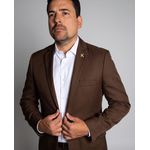 Terno Marrom Slim em Poliéster - King Ternos