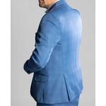 Terno Príncipe de Gales Azul Provence em Poliviscose - Coleção Italy King Ternos
