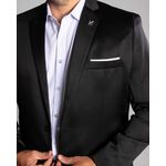Terno Preto Slim em Poliviscose - Coleção Prada King Ternos