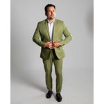 Terno Verde Slim em Poliviscose - Coleção Tropical King Ternos