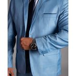 Terno Azul Eclesiástico Slim em Poliviscose - Coleção Tropical Premium King Ternos
