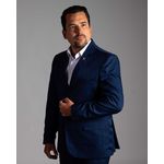 Costume Azul Marinho Xadrez Slim em Poliviscose - Coleção João Vitor Ota By King Ternos
