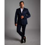 Costume Azul Noite Slim em Poliviscose - Coleção João Vitor Ota By King Ternos
