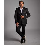 Costume Preto Slim em Poliviscose Premium - Coleção João Vitor Ota By King Ternos