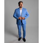 Terno Azul Slim em Poliviscose - Coleção Tropical King Ternos