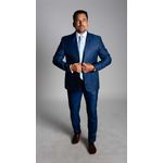 Costume Azul Slim em Poliviscose - Coleção Tropical Premium King Ternos