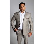 Costume Caqui Slim em Poliviscose - Coleção Tropical Premium King Ternos