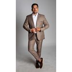 Costume Marrom Slim em Poliviscose - Coleção Tropical Premium King Ternos
