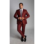 Costume Terracota Slim em Poliviscose - Coleção Tropical Premium King Ternos