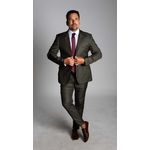 Costume Verde Musgo Slim em Poliviscose - Coleção Tropical Premium King Ternos