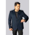 Blazer Azul Noite Slim em tecido Peletizado - King Ternos