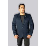 Blazer Azul Noite Slim em tecido Peletizado - King Ternos