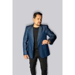 Blazer Veneza Jeans Slim em Poliviscose - King Ternos