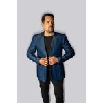 Blazer Veneza Jeans Slim em Poliviscose - King Ternos