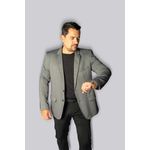 Blazer Veneza Cinza Slim em Moletinho - King Ternos