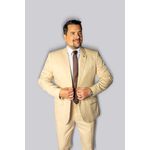 Costume Verona Bege Slim em Poliviscose - King Ternos