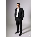 Costume Preto Slim em Gabardine - King Ternos