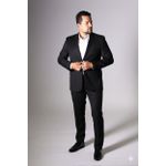 Costume Preto Slim em Gabardine - King Ternos