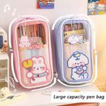 Estojo vertical kawaii bichinhos 