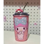 Copo Sanrio com Tampa e canudo