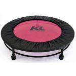 Mini Cama Elastica Rosa Trampolim Jump Profissional + DVD + Capa Protetora 