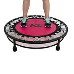 Mini Cama Elástica Jump + Step + Capa + Colchonete Eva - Rosa