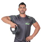 Kettlebell Pintado 4 Kg Crossfit Treinamento Funcional Musculação 