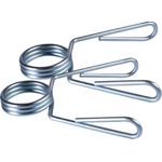 Kit 50 Presilhas para Barra 3 Voltas 27 mm Cromado Profissional