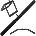 Kit Puxadores Musculação Academia Reto Curvo Puley Triangulo