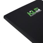 Kit Roda Abdominal Exercícios Lombar Colchonete D50 Preto