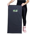 Kit Roda Abdominal Exercícios Lombar Colchonete D50 Preto