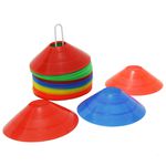 Kit Agilidade 10 Cones 24 cm + 10 Chapéu Chinês Funcional 