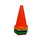 Cone Liso 23 Cm Para Treino Funcional de Agilidade e coordenação 