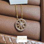 Conjunto Pizza, semijoias em dourado ouro 18k