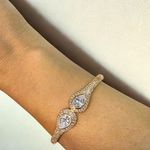Pulseira Gotas Cravejada - Banhado em Ouro 18k